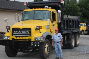 Driver with his big truck